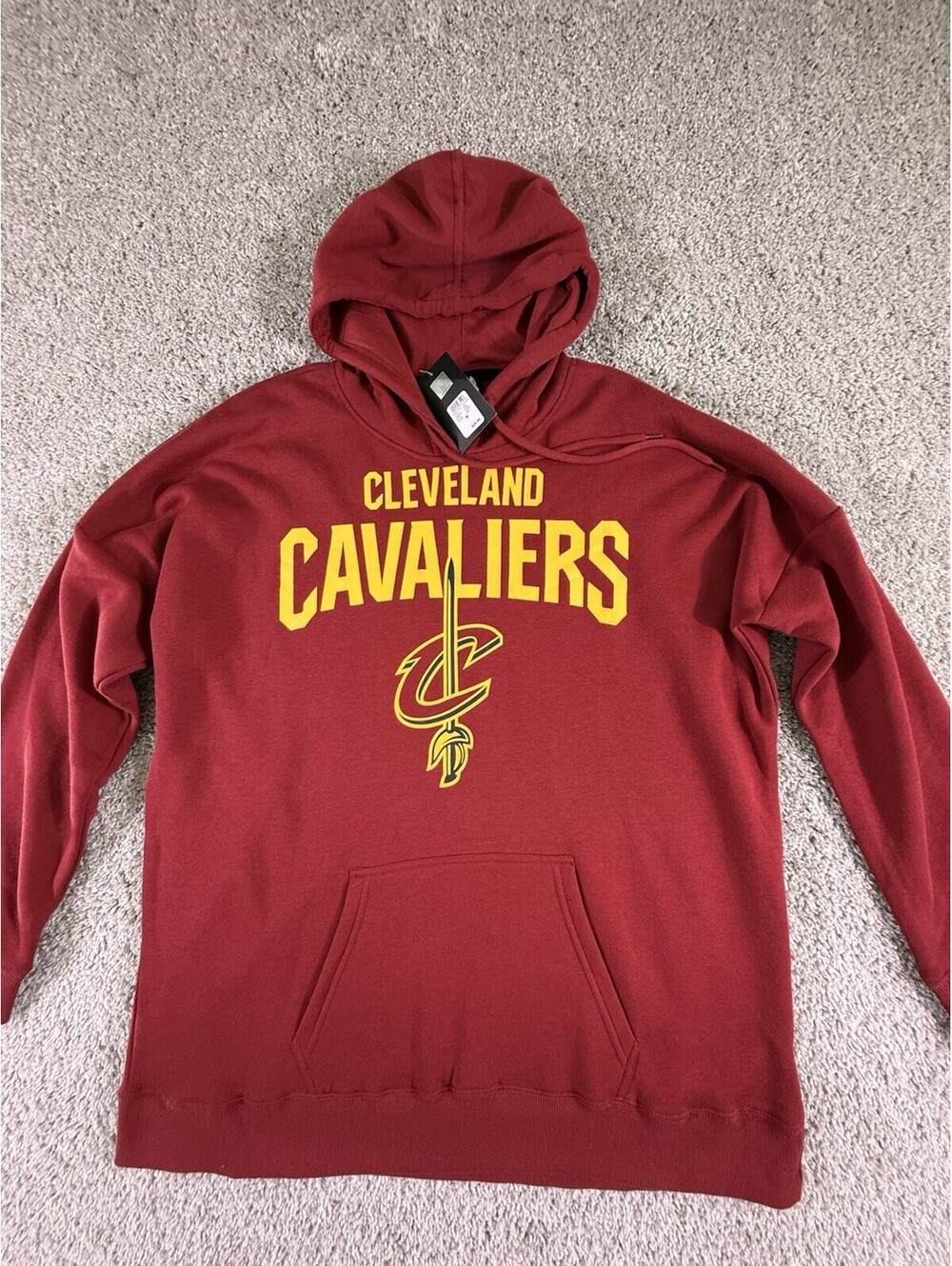 NWT NBA Women’s Oversized Med Cleveland Cavaliers Hoodie Will Fit To XL